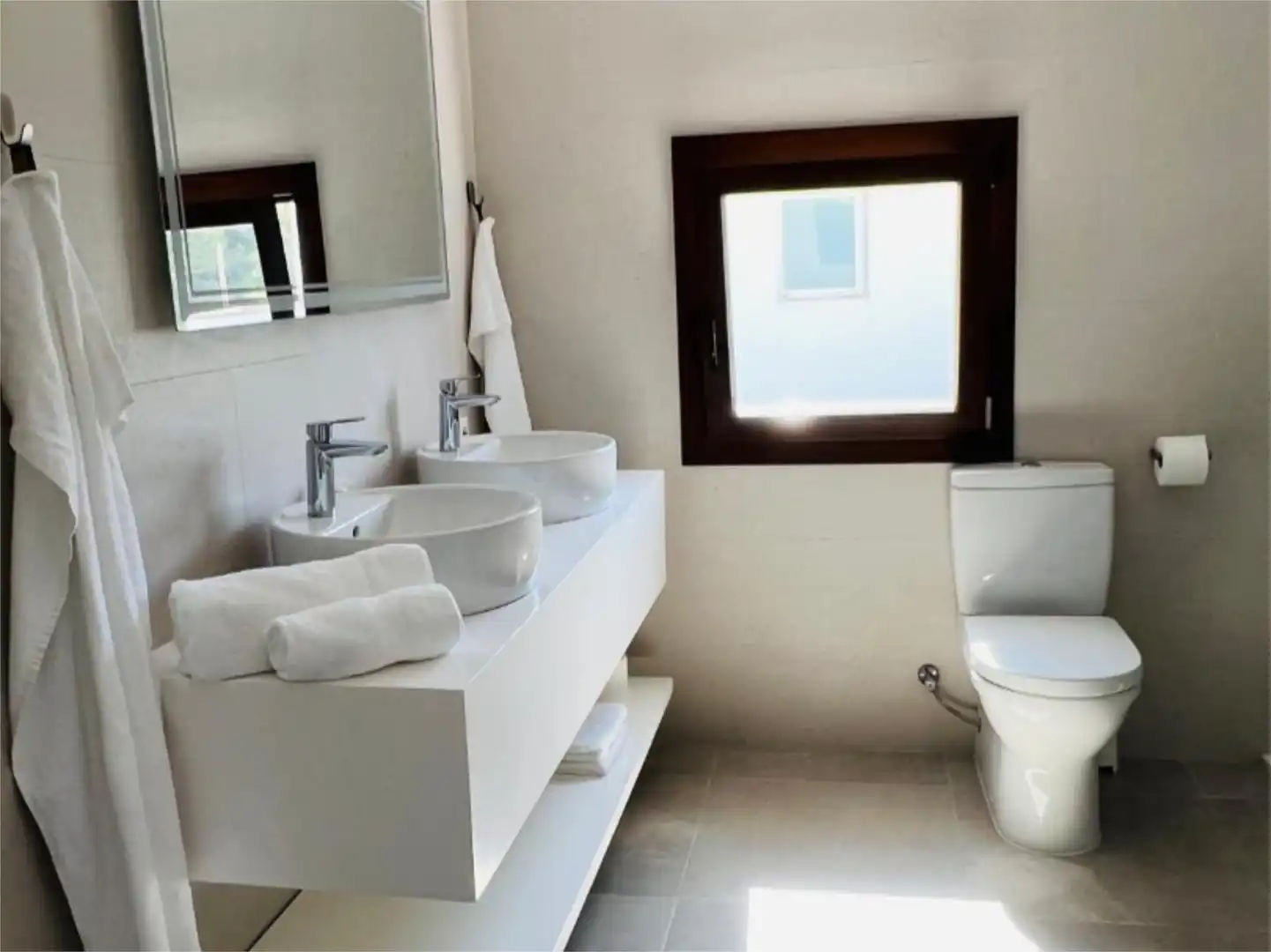Baño de Piso de alquiler en Sant Josep de sa Talaia con Aire acondicionado, Calefacción y Jardín privado