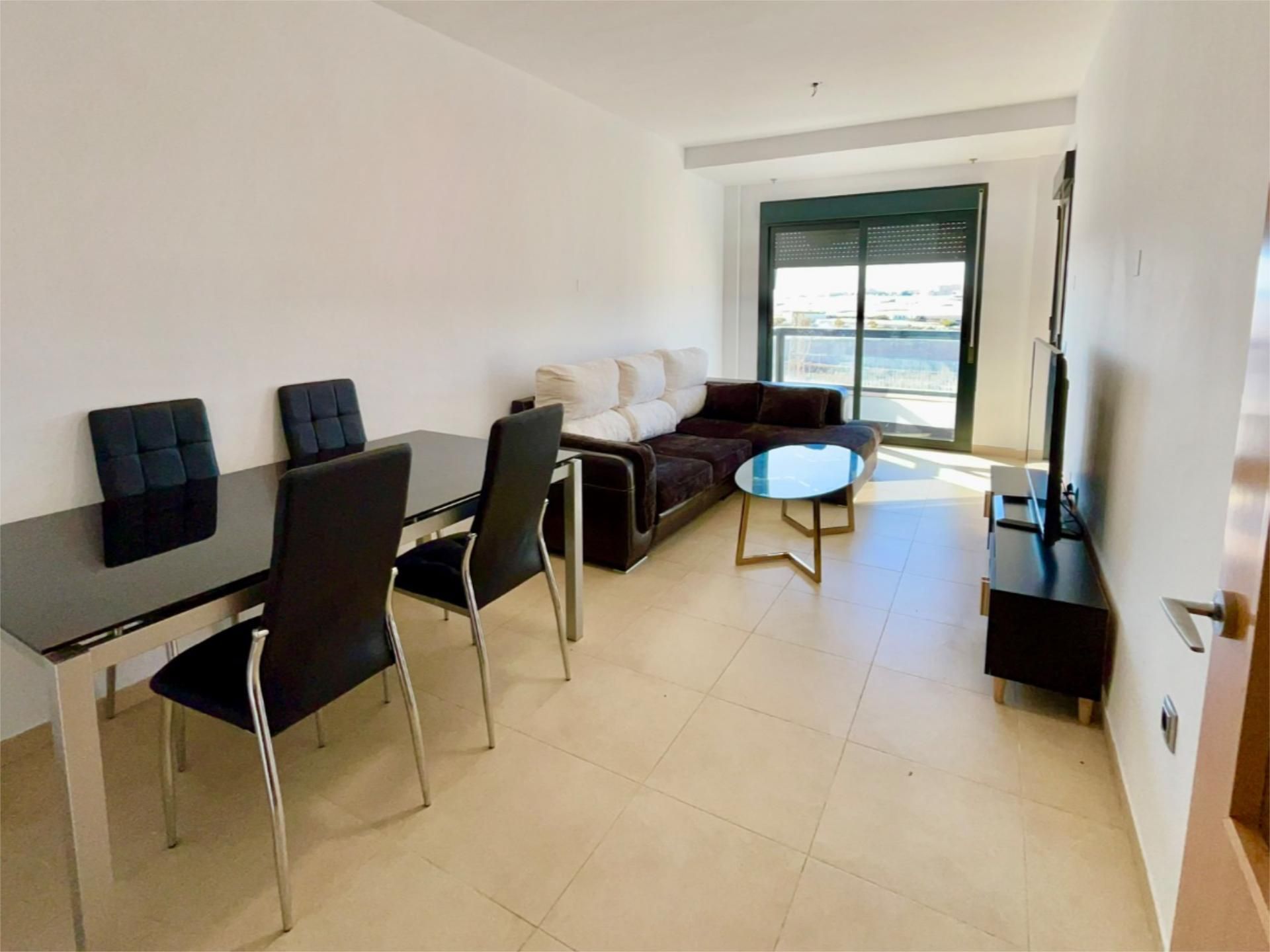 Sala de estar de Piso en venta en Roquetas de Mar con Aire acondicionado, Calefacción y Terraza