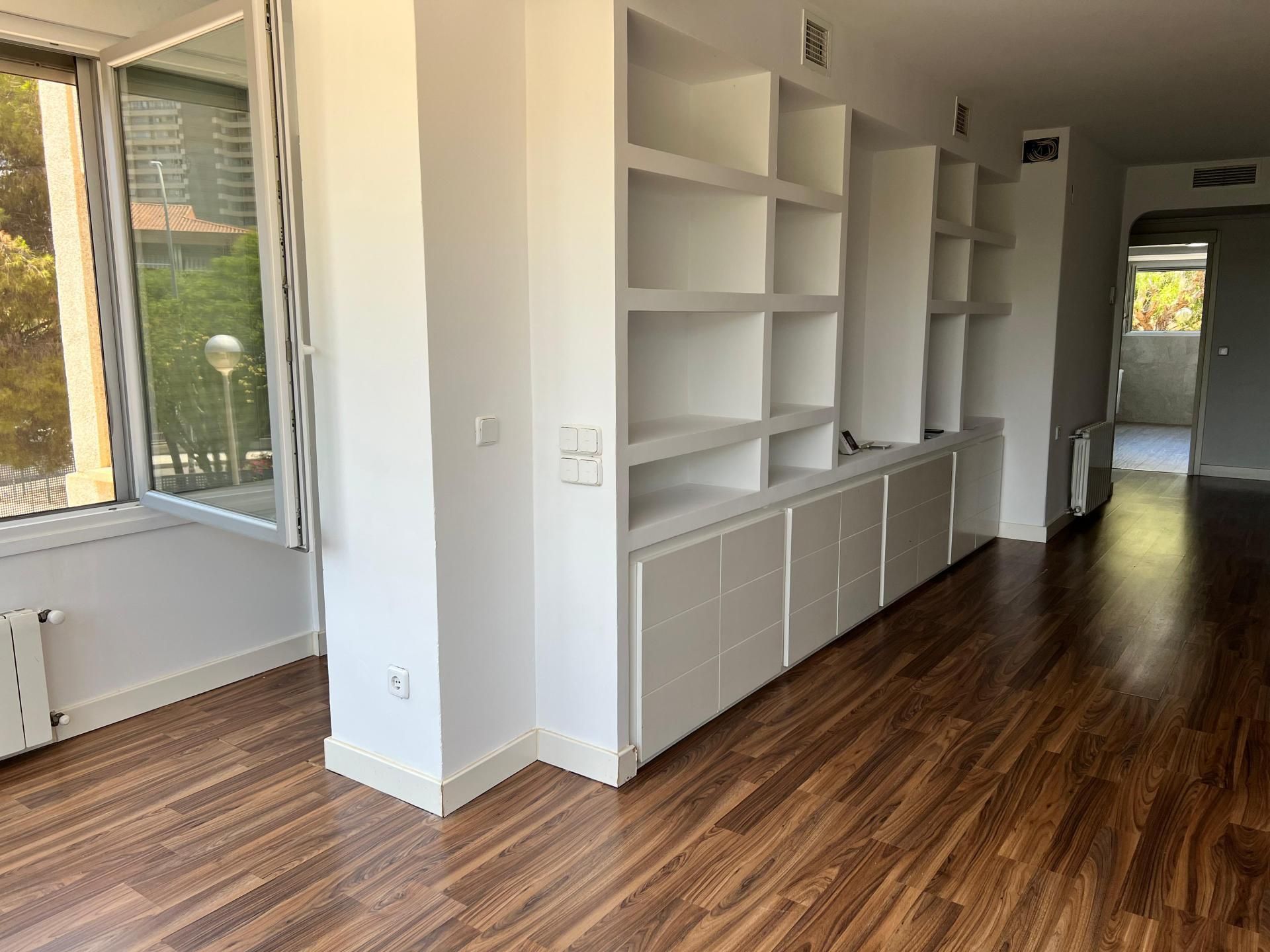 Flat for sale in Calle del Curricán, 9, Cabo de las Huertas Living room of Flat for sale in Alicante / Alacant with Air Conditioner, Terrace and Swimming Pool