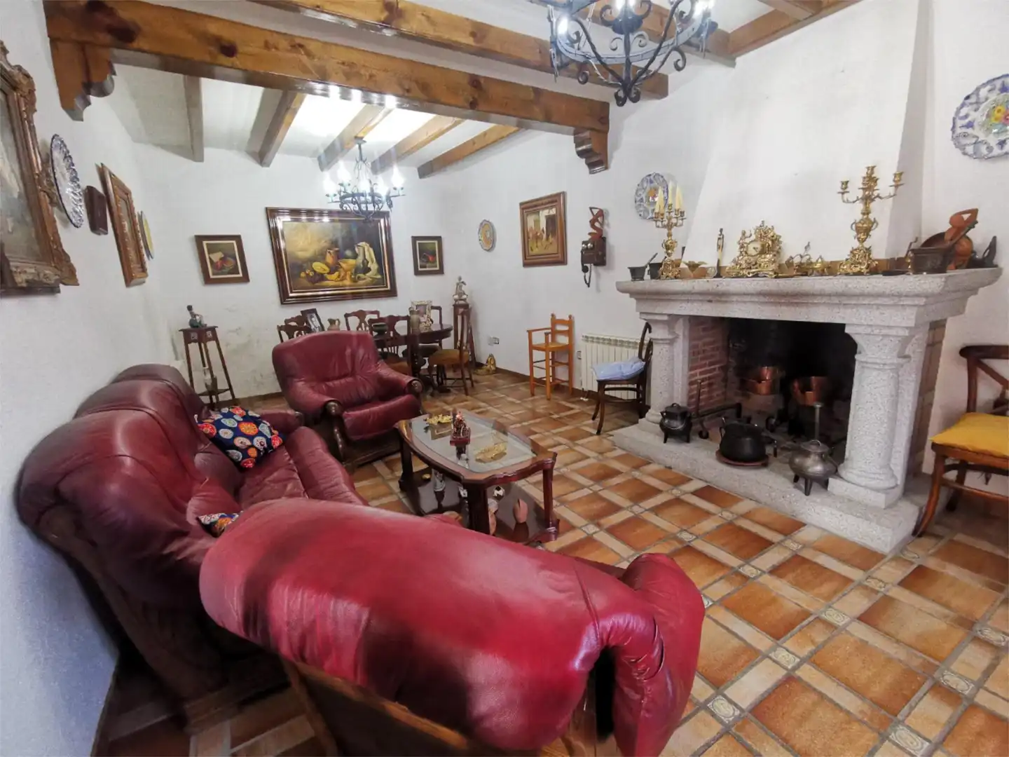 Sala de estar de Casa o chalet en venta en Sotillo de las Palomas con Aire acondicionado y Terraza