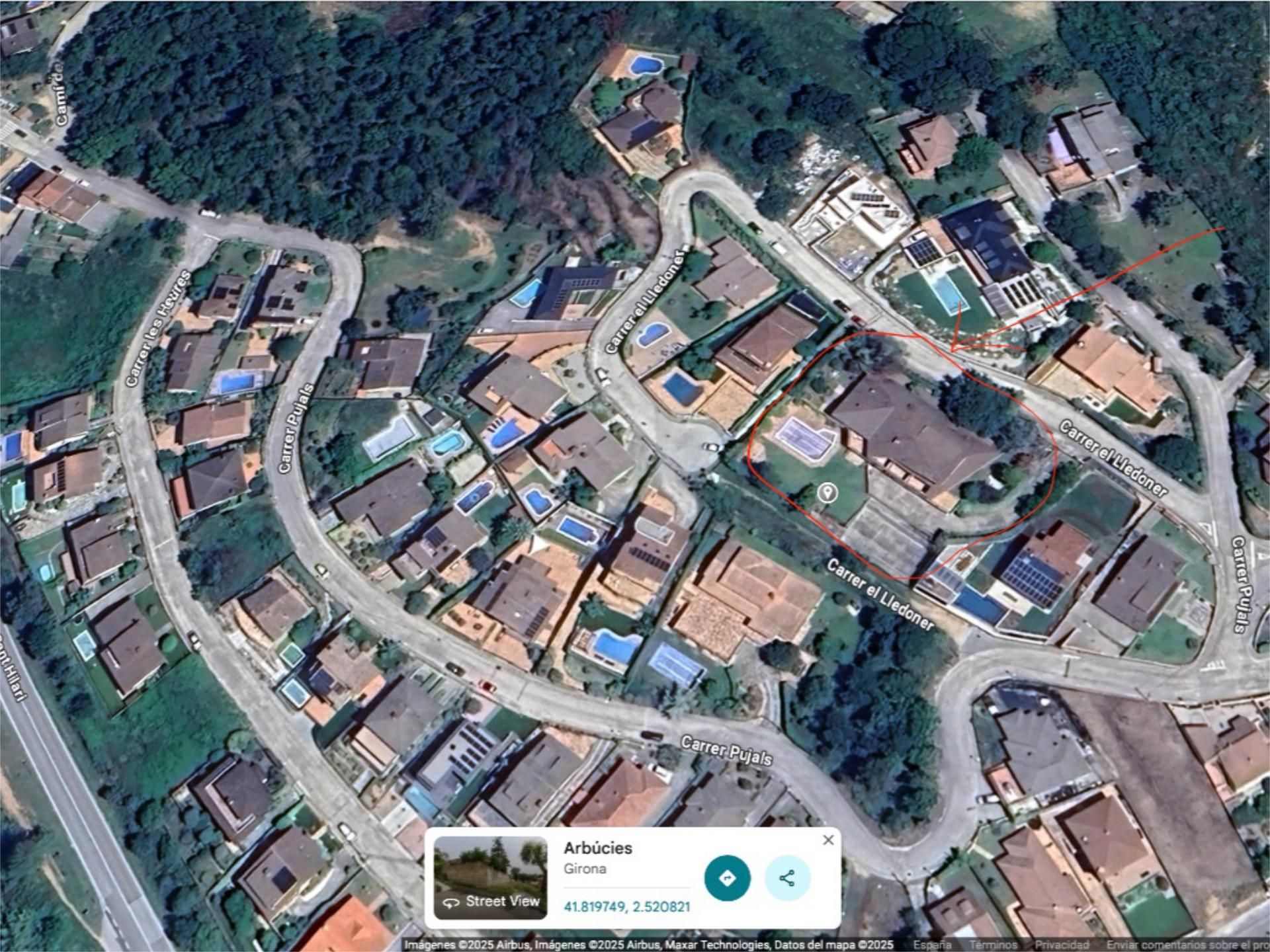 Casa o xalet en venda a Carrer el Lledoner, 5, Arbúcies Vista exterior de Casa o xalet en venda en Arbúcies amb Aire condicionat, Calefacció i Jardí privat