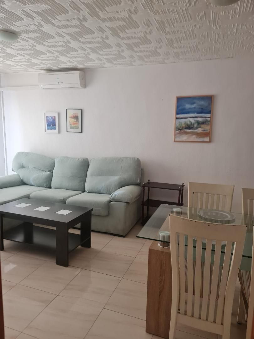Living room of Flat for sale in Roquetas de Mar  with Air Conditioner, Furnished and Oven
