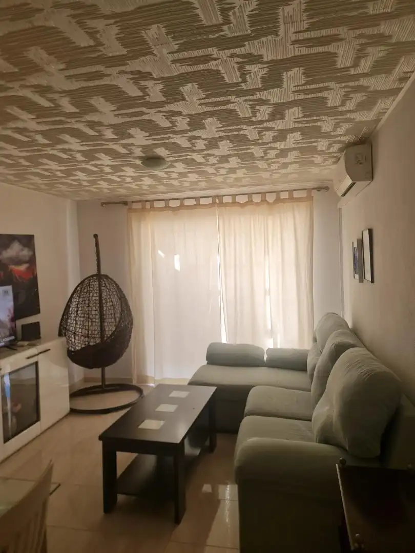 Piso en venta en Carretera de Alicun, 315, El Parador de las Hortichuelas Sala de estar de Piso en venta en Roquetas de Mar con Aire acondicionado, Amueblado y Horno