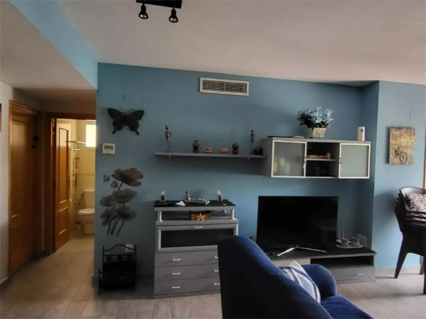 Wohnzimmer von Wohnung zum Verkauf in Xeraco mit Klimaanlage, Terrasse und Schwimmbad