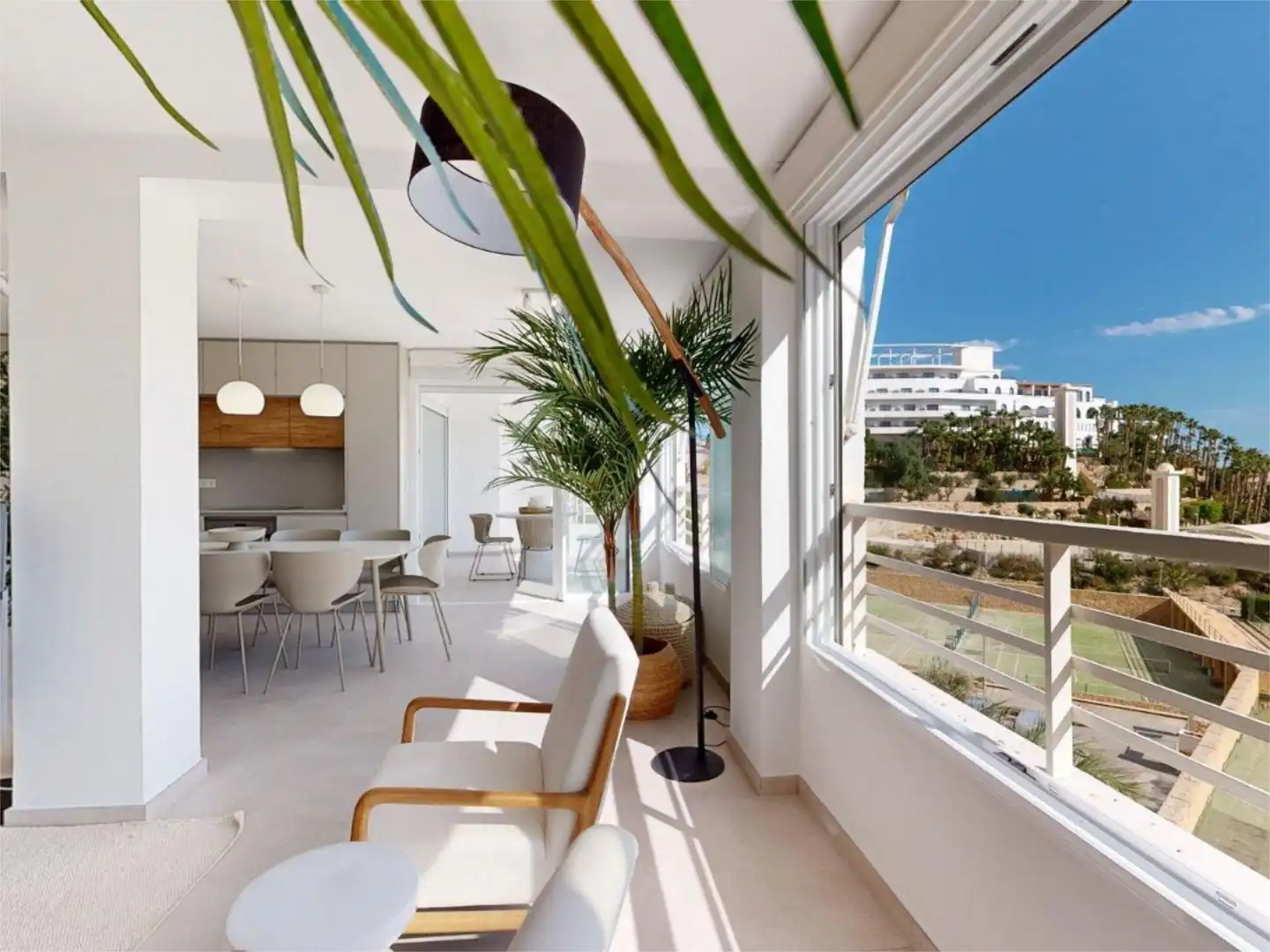 Wohnungen zur Miete in Carrer Noruega, 12, Poble Nou - Montiboli Wohnzimmer von Wohnungen zur Miete in Villajoyosa / La Vila Joiosa mit Klimaanlage, Möbliert und Gemeinschaftsparkplatz