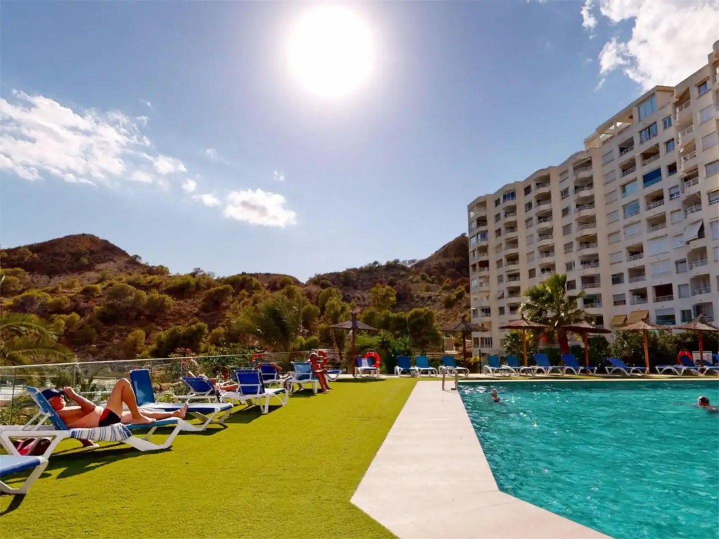 Wohnungen zur Miete in Carrer Noruega, 12, Poble Nou - Montiboli Schwimmbecken von Wohnungen zur Miete in Villajoyosa / La Vila Joiosa mit Klimaanlage, Möbliert und Gemeinschaftsparkplatz