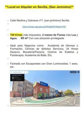 Local comercial en Alquiler en San Jerónimo - La Bachillera