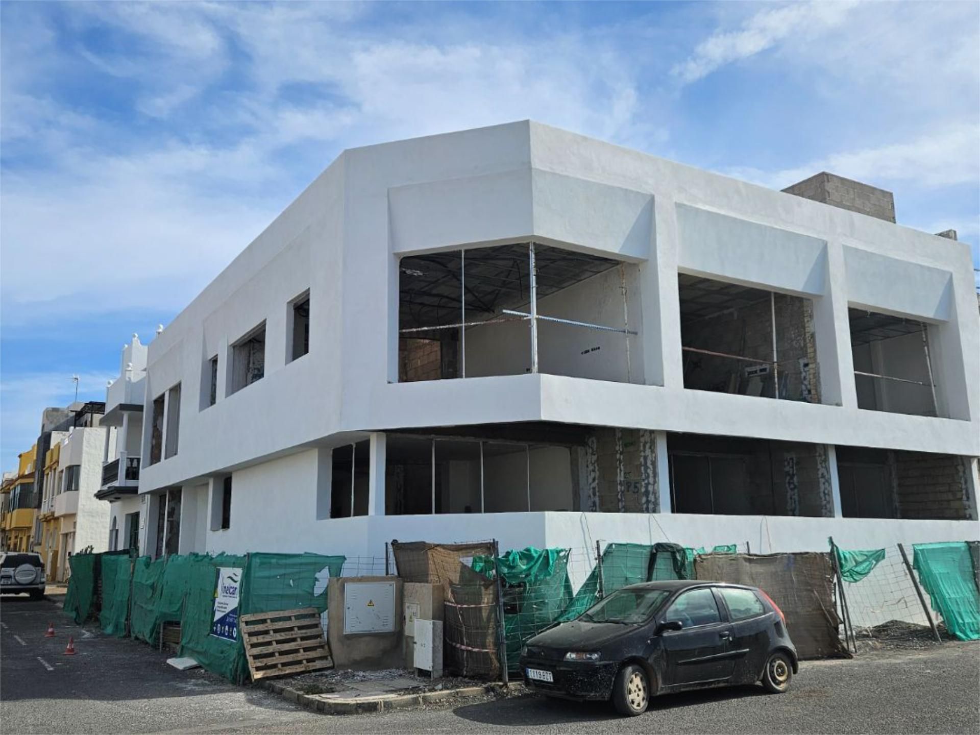 Exterior view of Flat for sale in La Oliva  with Air Conditioner, Private garden and Terrace