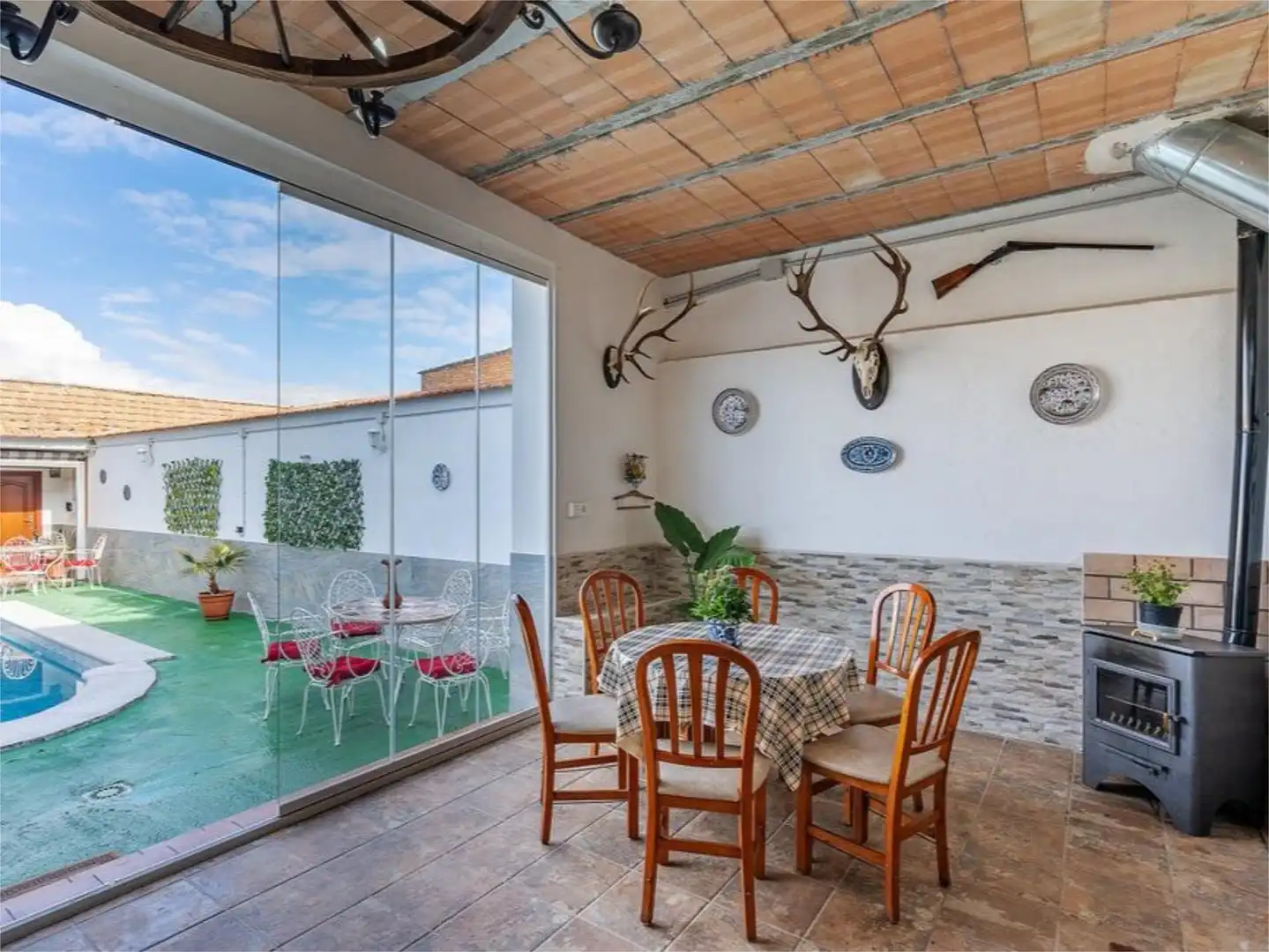 Country house zur Miete in Calle Nueva de la Virgen de Trasmulas, 28, Pinos Puente Terrasse von Country house zur Miete in Pinos Puente