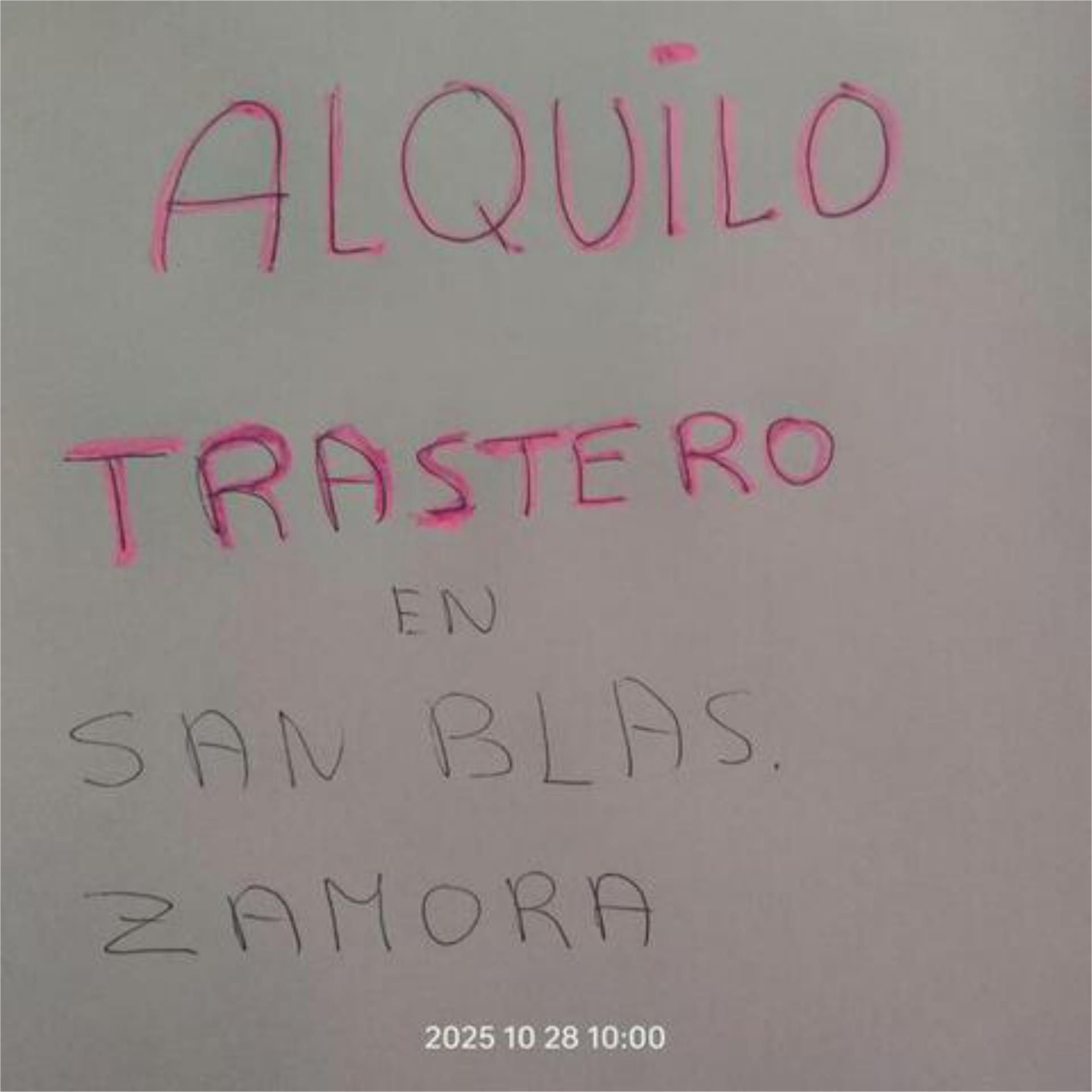 Vista exterior de Traster de lloguer en Zamora Capital 