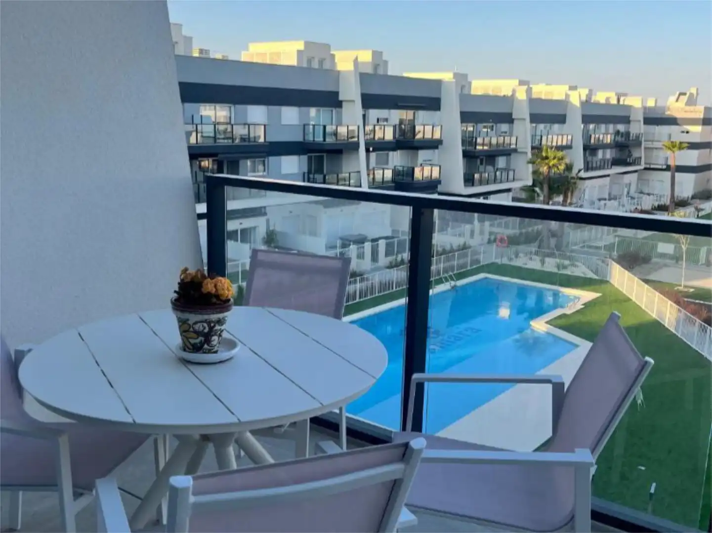 Apartamento en venta en Avinguda D'escandinàvia, 96, Panorama - Sierramar Terraza de Apartamento en venta en Santa Pola con Aire acondicionado, Terraza y Piscina
