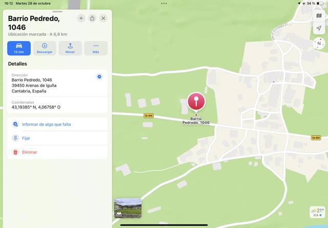 Terreno en Venta en Calle Cuyaabajo, 55 en Arenas de Iguña