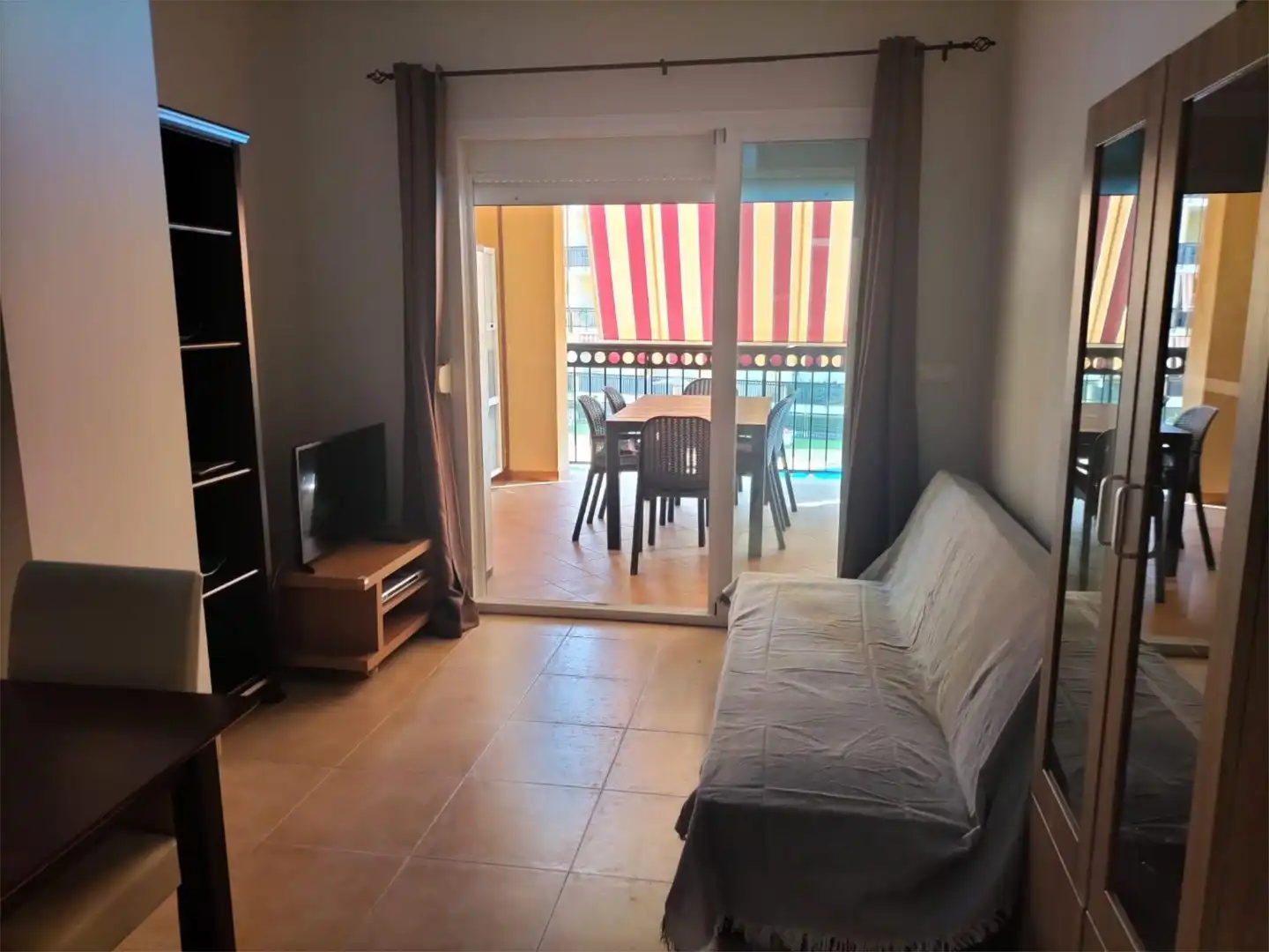 Bedroom of Flat for rent in Canet d'En Berenguer  with Air Conditioner, Terrace and Swimming Pool