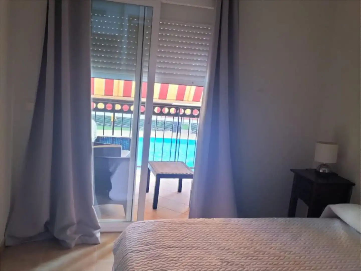 Bedroom of Flat for rent in Canet d'En Berenguer  with Air Conditioner, Terrace and Swimming Pool