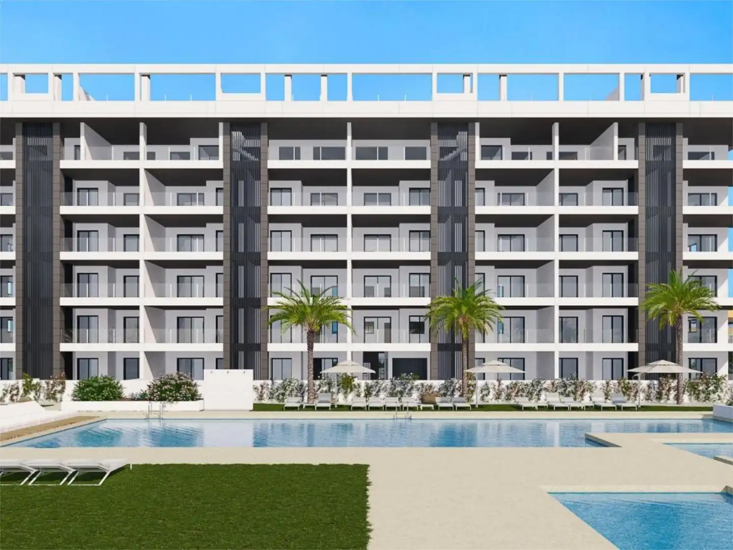 Exterior view of Flat for sale in Torrevieja  with Air Conditioner, Terrace and Swimming Pool