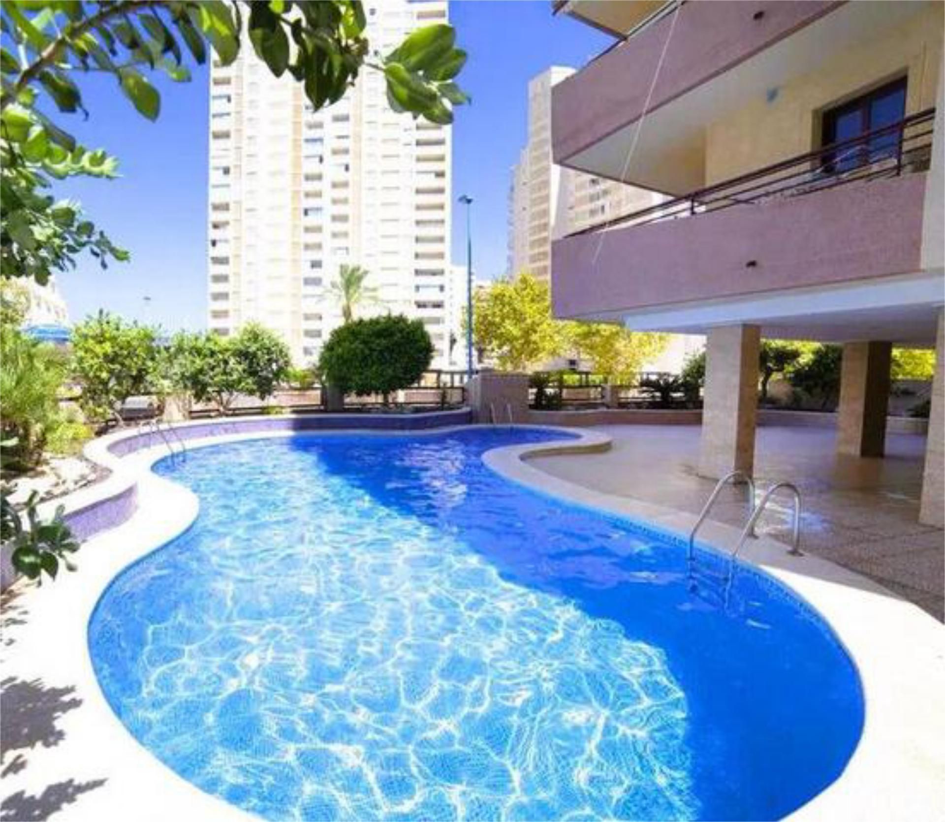 Swimming pool of Flat for sale in Calpe / Calp  with Heating, Terrace and Swimming Pool
