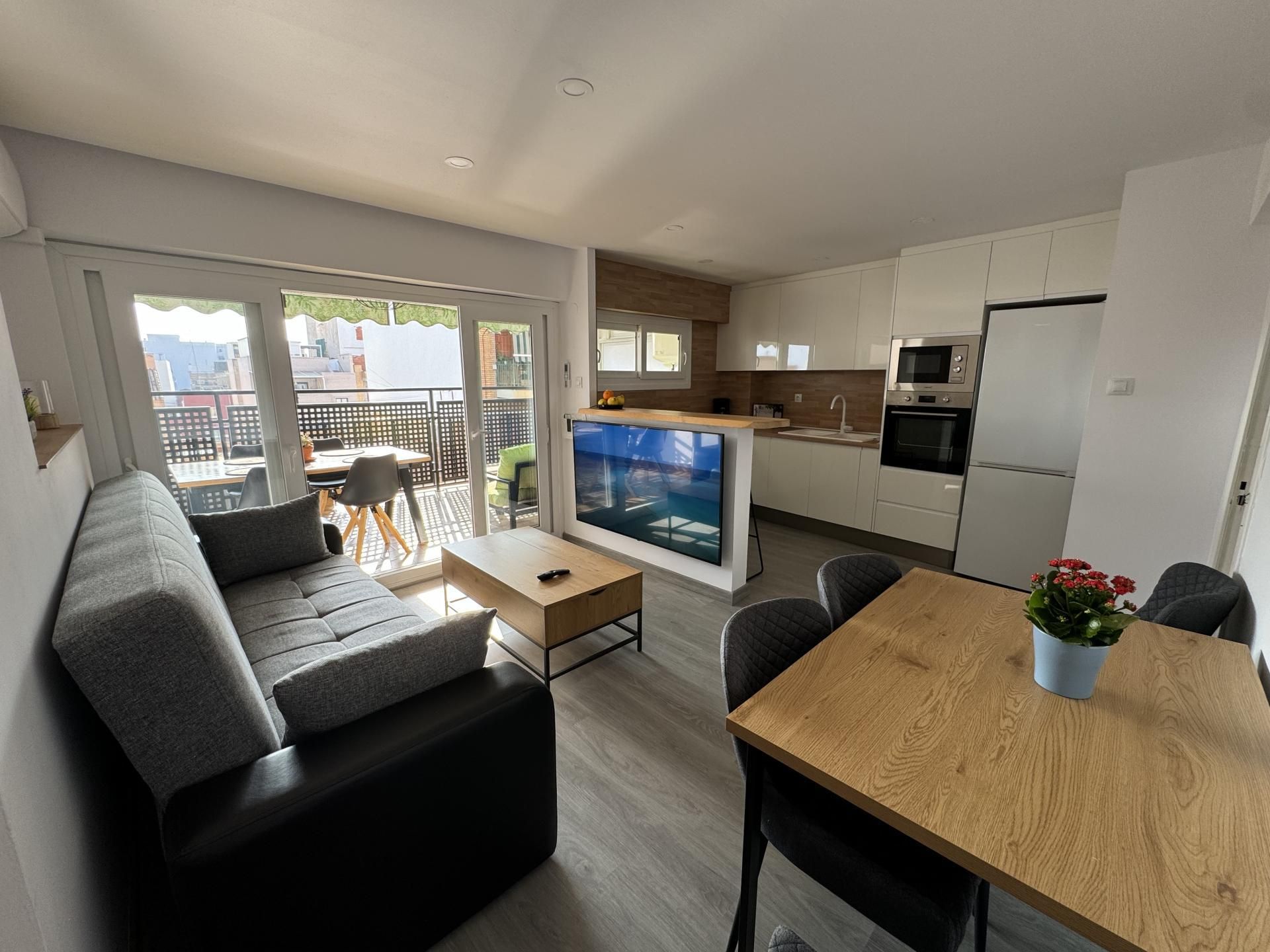 Sala de estar de Piso de alquiler en Sagunto / Sagunt con Aire acondicionado y Terraza