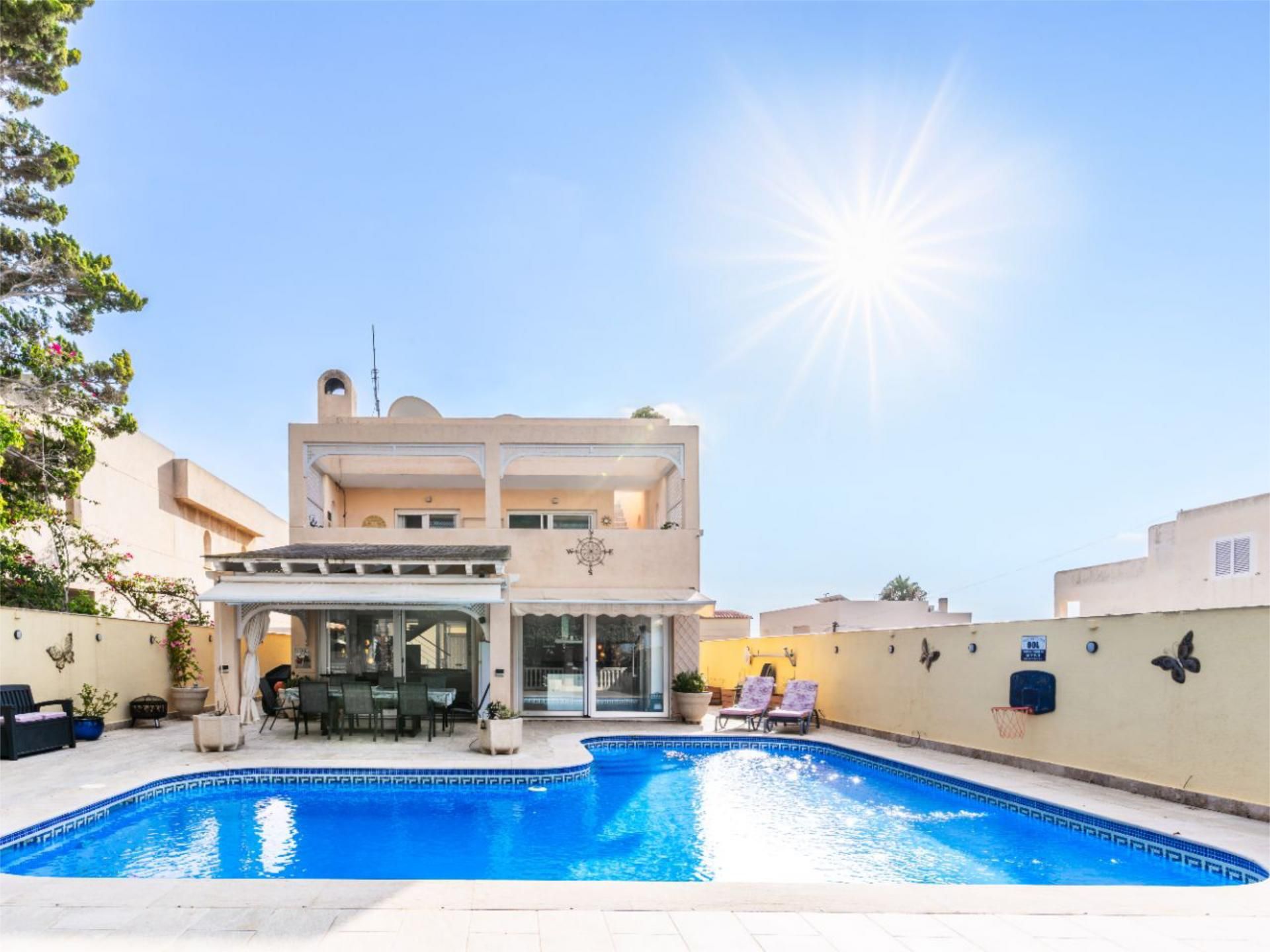 Piscina de Casa o xalet en venda en Garrucha amb Aire condicionat, Calefacció i Jardí privat