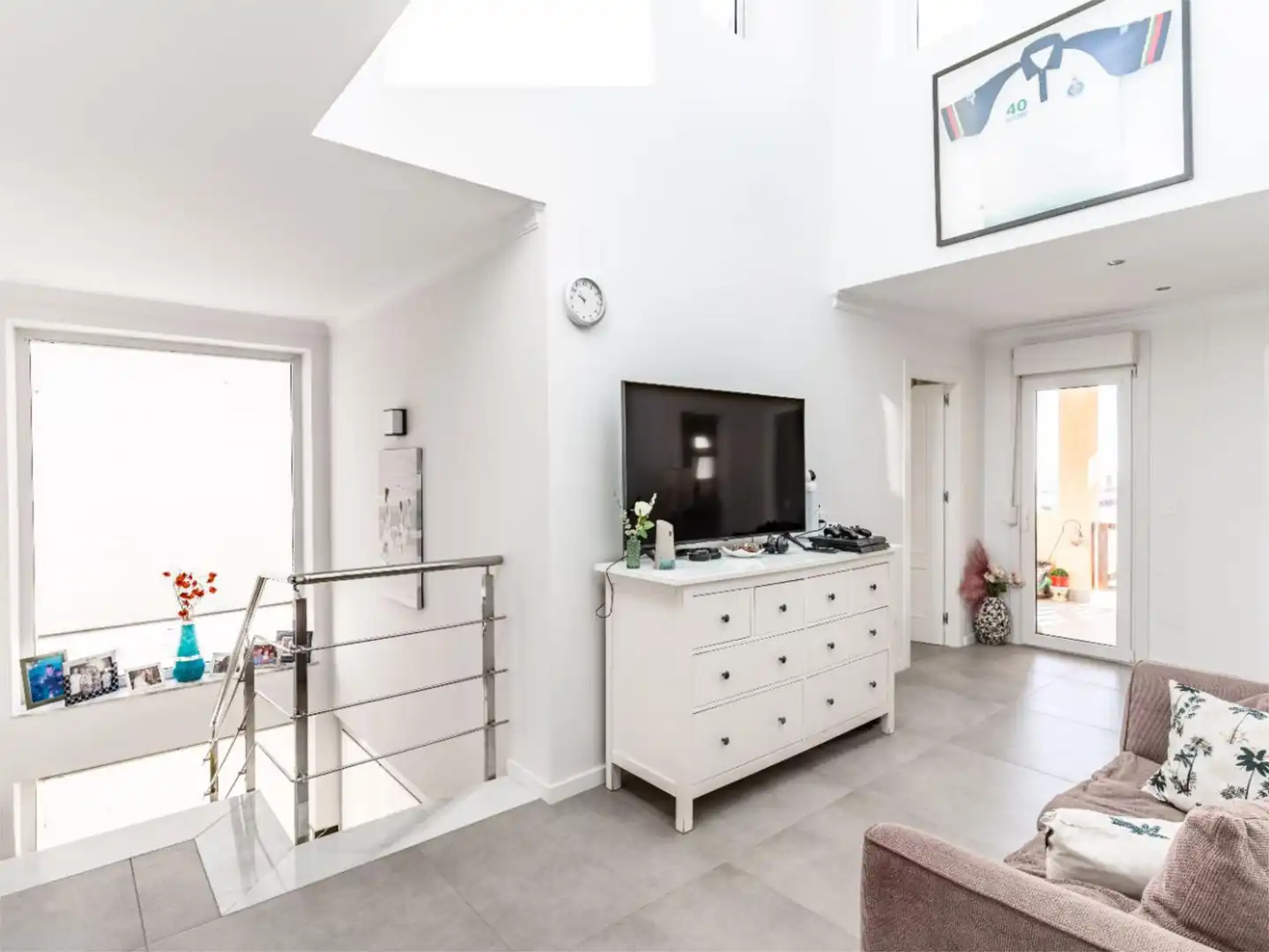Sala de estar de Piso en venta en Garrucha con Aire acondicionado, Calefacción y Jardín privado
