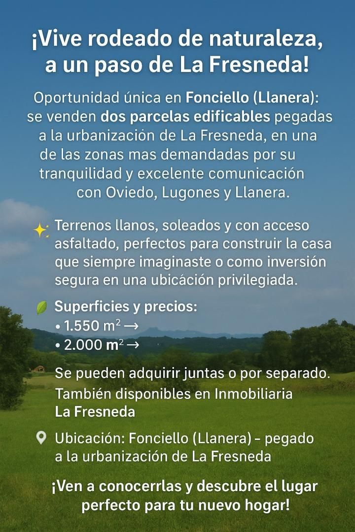 Land for sale in AS-328, 554, La Fresneda Exterior view of Land for sale in Siero