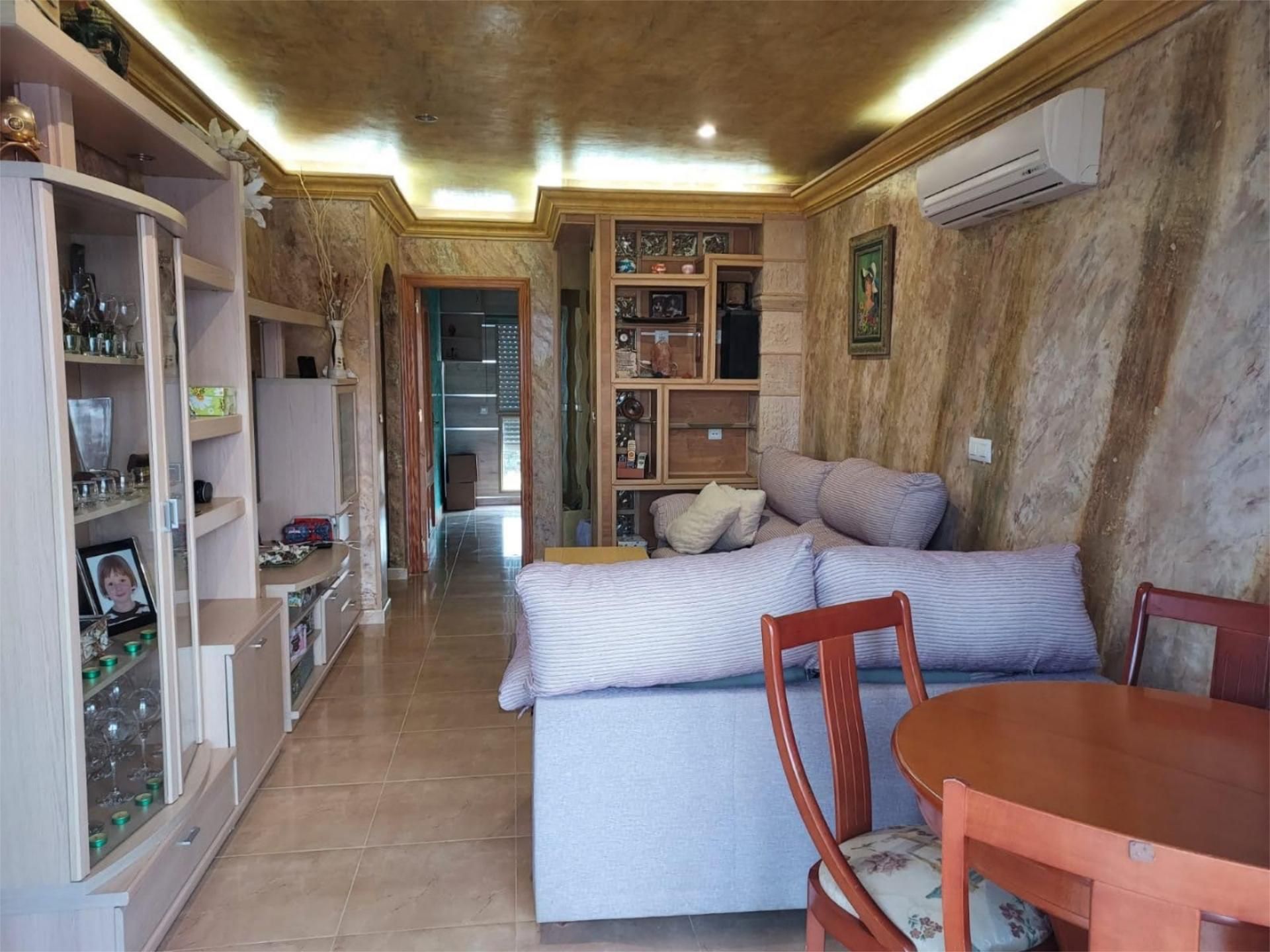 Piso de alquiler en Calle Río Darro, 120, Playa Honda - Playa Paraíso Sala de estar de Piso de alquiler en Cartagena con Aire acondicionado, Calefacción y Terraza