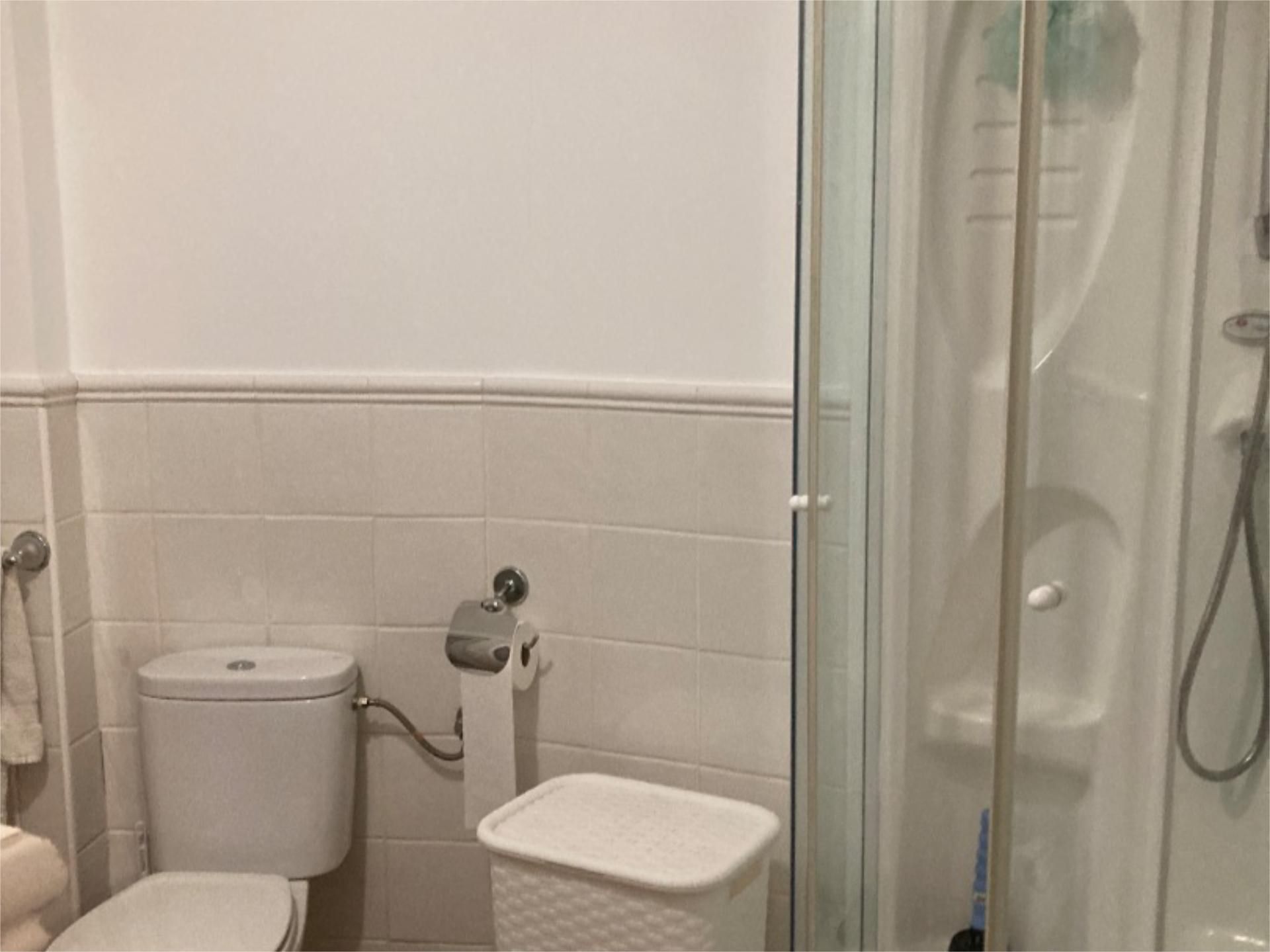 Bathroom of Flat to rent in Villarrobledo  with Heating, Parquet flooring and Furnished