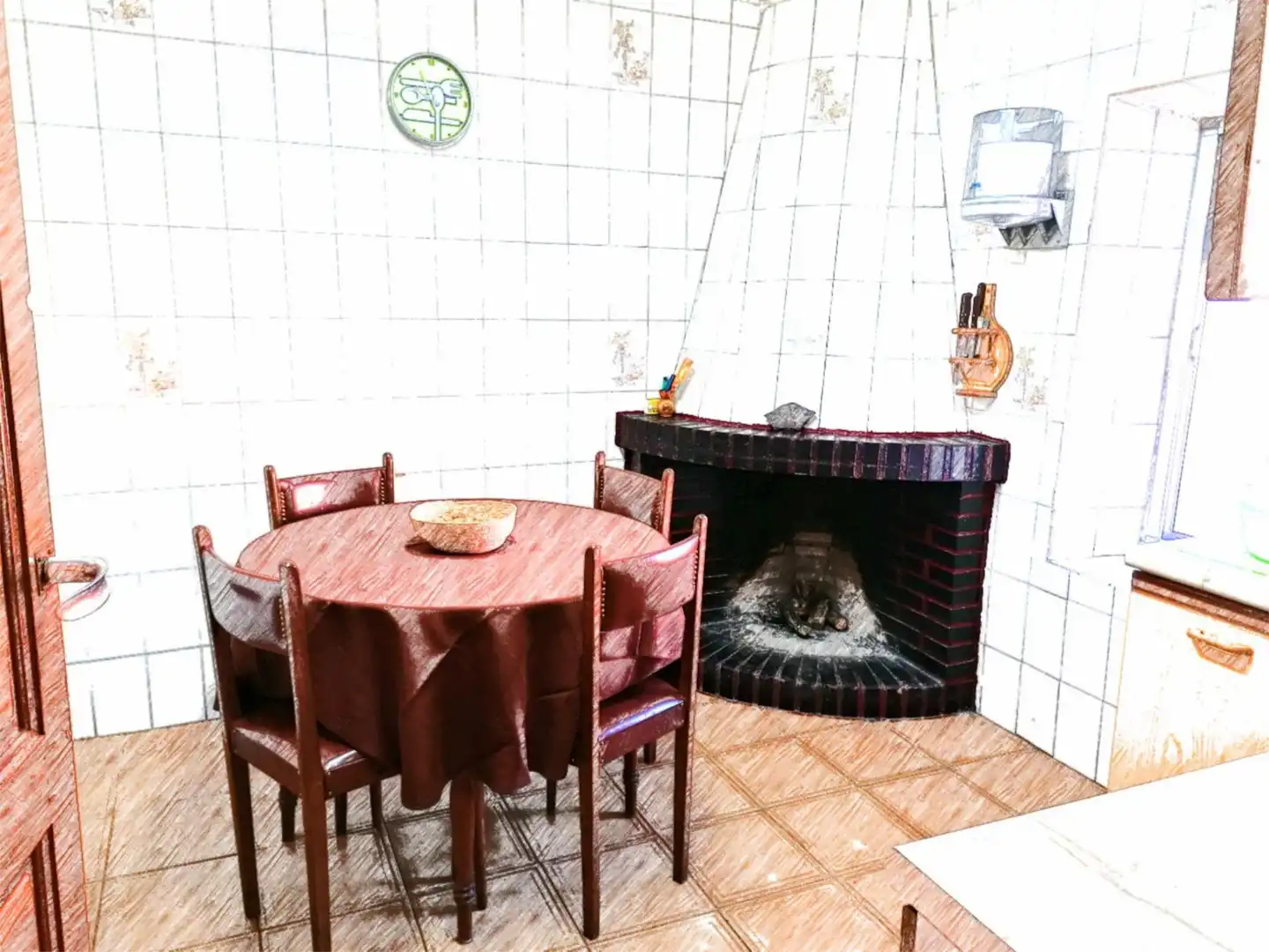 Einfamilien-Reihenhaus zum Verkauf in Carretera de Ladrillar, 32, Ladrillar Esszimmer von Einfamilien-Reihenhaus zum Verkauf in Ladrillar mit Terrasse, Möbliert und Balkon
