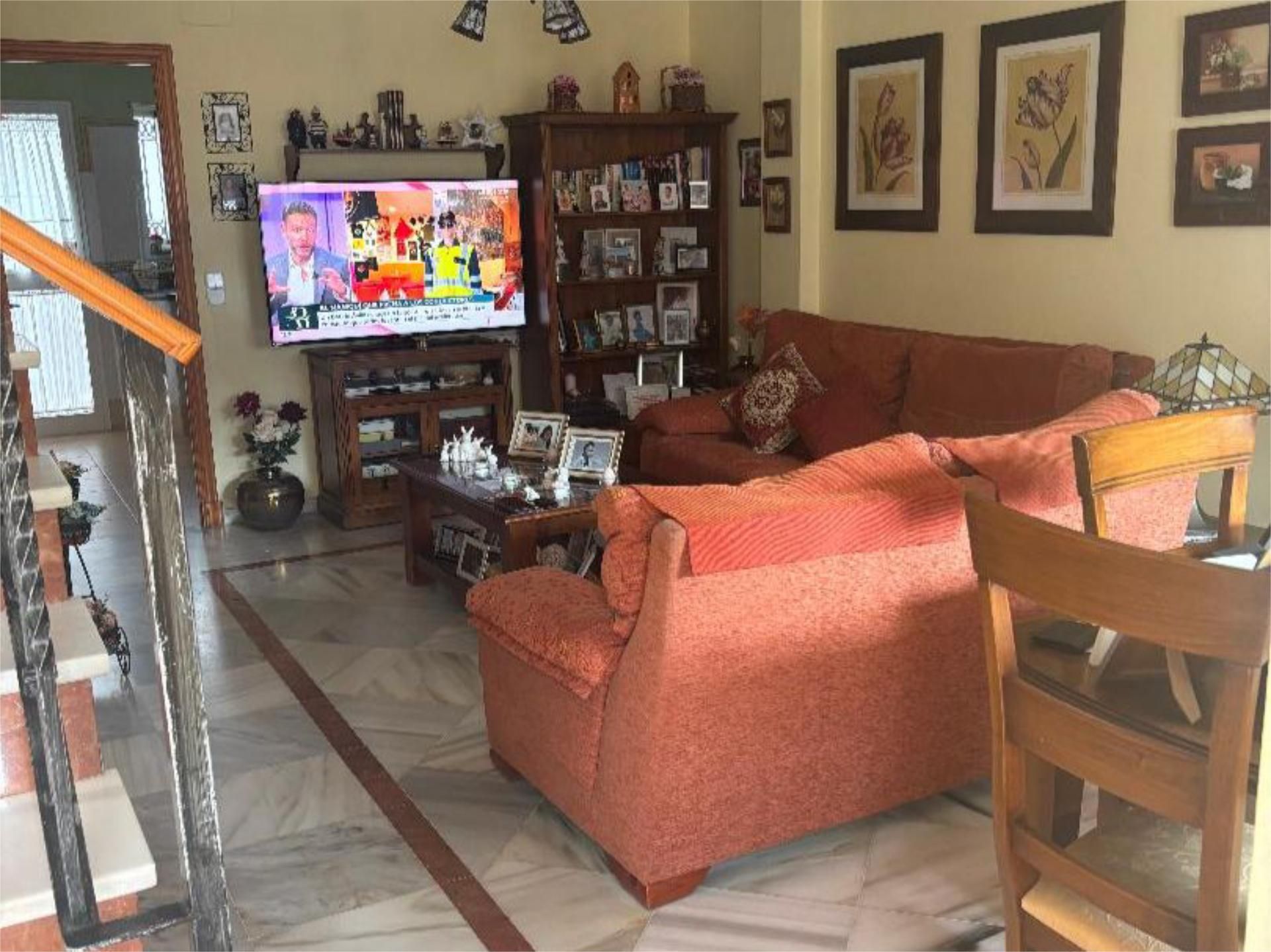 Single-family semi-detached for sale in Plaza de Toros, 1, Plaza de Toros - Ayuntamiento Living room of Single-family semi-detached for sale in El Puerto de Santa María with Air Conditioner and Terrace
