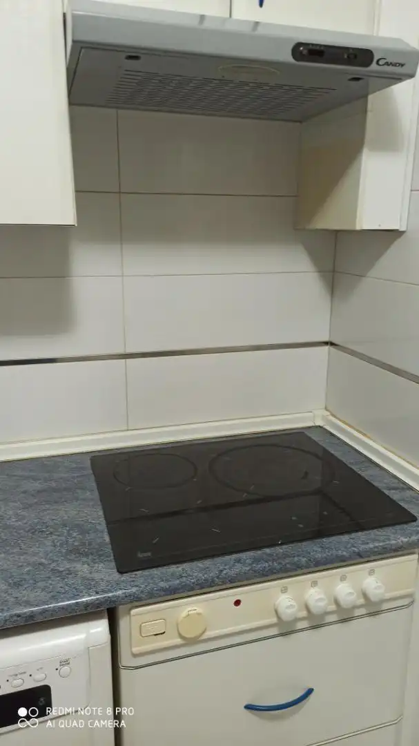 Kitchen of Flat for rent in  Madrid Capital  with Air Conditioner