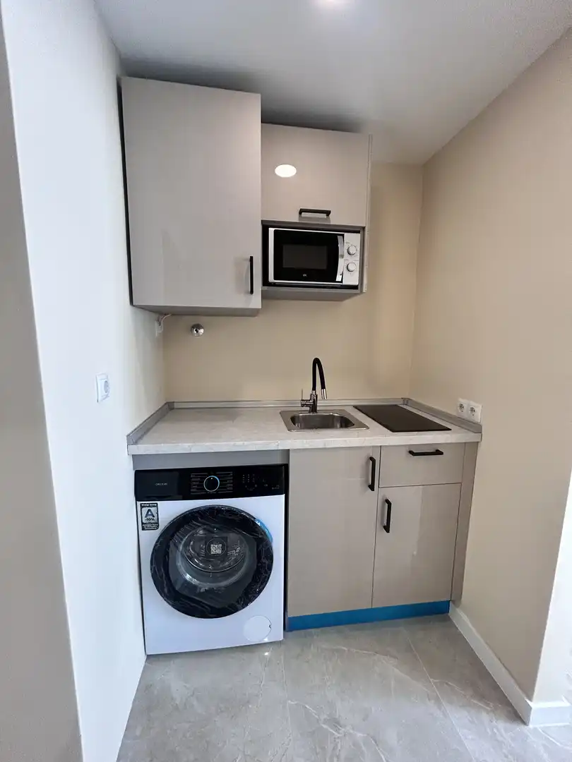 Kitchen of Flat for rent in Mijas  with Air Conditioner, Terrace and Furnished