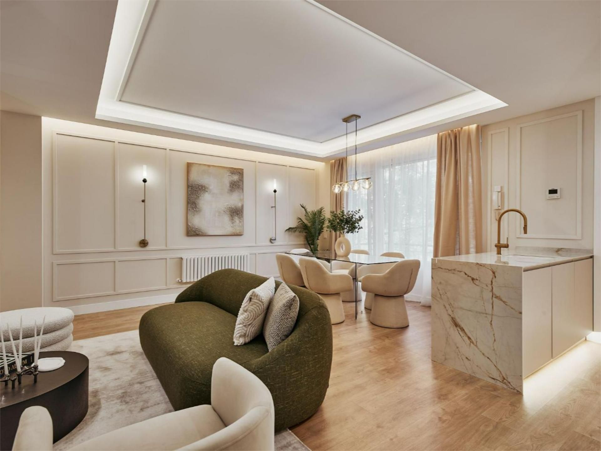 Pis de lloguer a Calle del General Oráa, 68, Barrio de Salamanca Sala d'estar de Pis de lloguer en  Madrid Capital amb Aire condicionat, Terrassa i Balcó