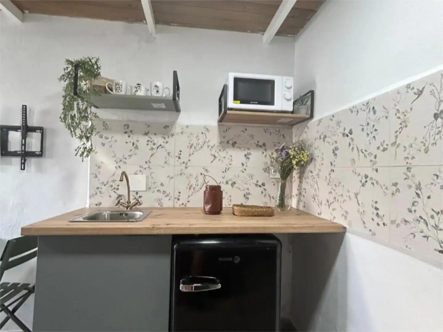Küche von Wohnung zur untervermieten in Tarifa mit Klimaanlage, Heizung und Privatgarten