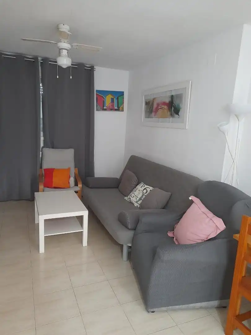 Piso en venta en Plaza Huerta del Pozo, 2, La Antilla Sala de estar de Piso en venta en La Antilla con Terraza, Amueblado y Lavadora