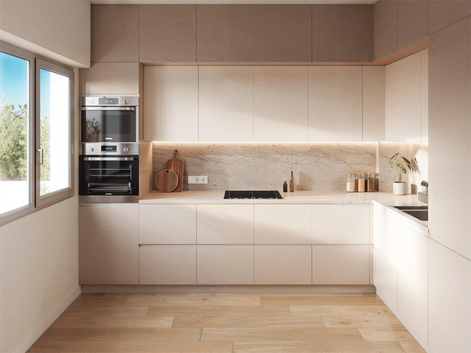 Flat for sale in Carrer de la Niña, 20, La Font - Mezquitas Kitchen of Flat for sale in Sant Joan d'Alacant with Air Conditioner, Private garden and Parquet flooring