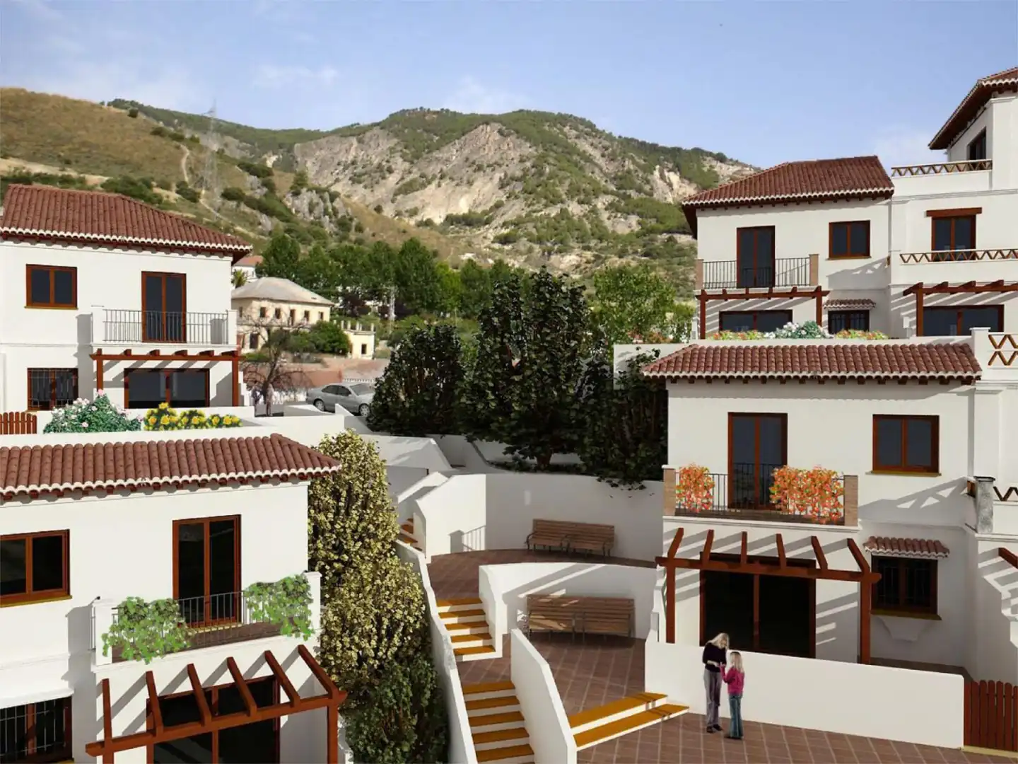 Casa adosada en venda a Carretera Colomera, Moclín Vista exterior de Casa adosada en venda en Moclín amb Aire condicionat, Calefacció i Jardí privat