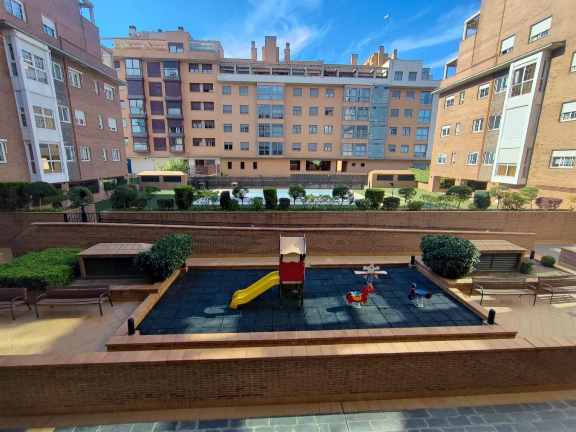 Flat for sale in Calle Cardenal Tavera, 1, Sanchinarro Exterior view of Flat for sale in Madrid Capital with Air Conditioner and Swimming Pool