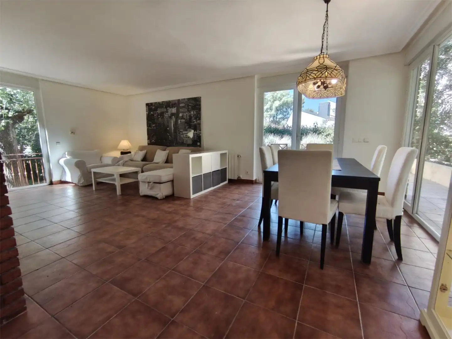 Sala d'estar de Casa o xalet en venda en Alpedrete amb Calefacció, Jardí privat i Terrassa