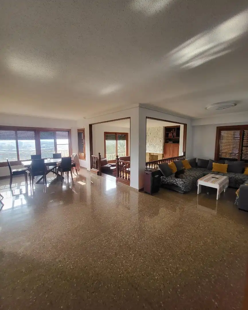 Living room of Flat for sale in L'Alcora  with Heating, Private garden and Parquet flooring
