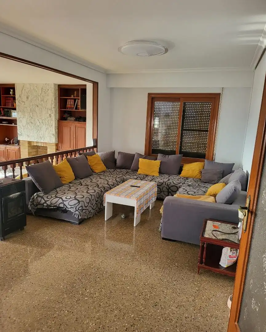 Living room of Flat for sale in L'Alcora  with Heating, Private garden and Parquet flooring
