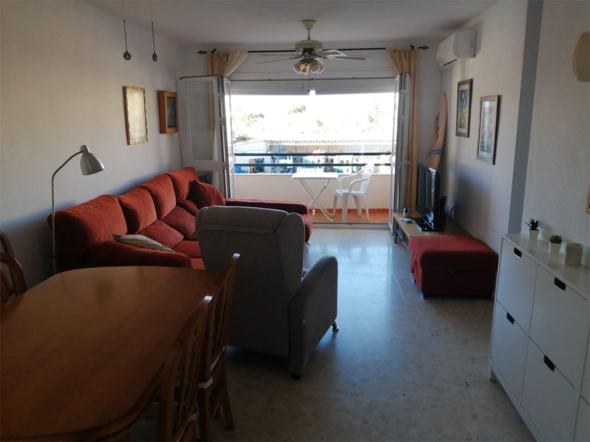 Apartment to rent in Avenida de la Torre, 117, Torre de Benagalbón Living room of Apartment to rent in Rincón de la Victoria with Air Conditioner, Terrace and Swimming Pool