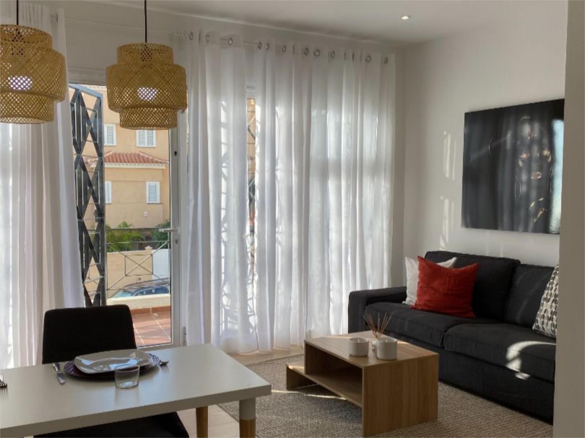 Living room of Flat to rent in Adeje  with Air Conditioner, Heating and Swimming Pool