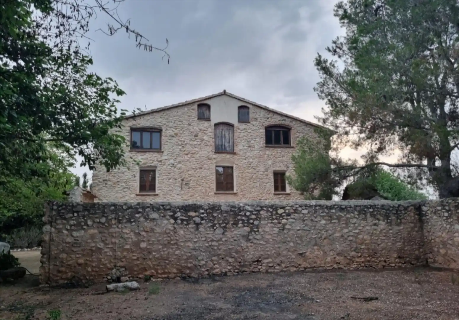 Vista exterior de Finca rústica en venta en El Milà con Calefacción, Jardín privado y Terraza