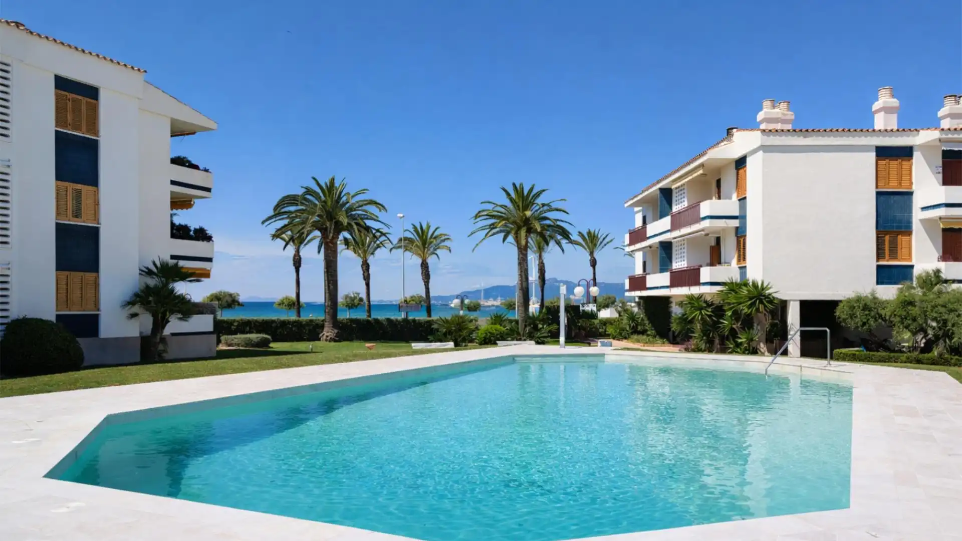 Swimming pool of Planta baja for sale in Cambrils  with Air Conditioner, Private garden and Parquet flooring