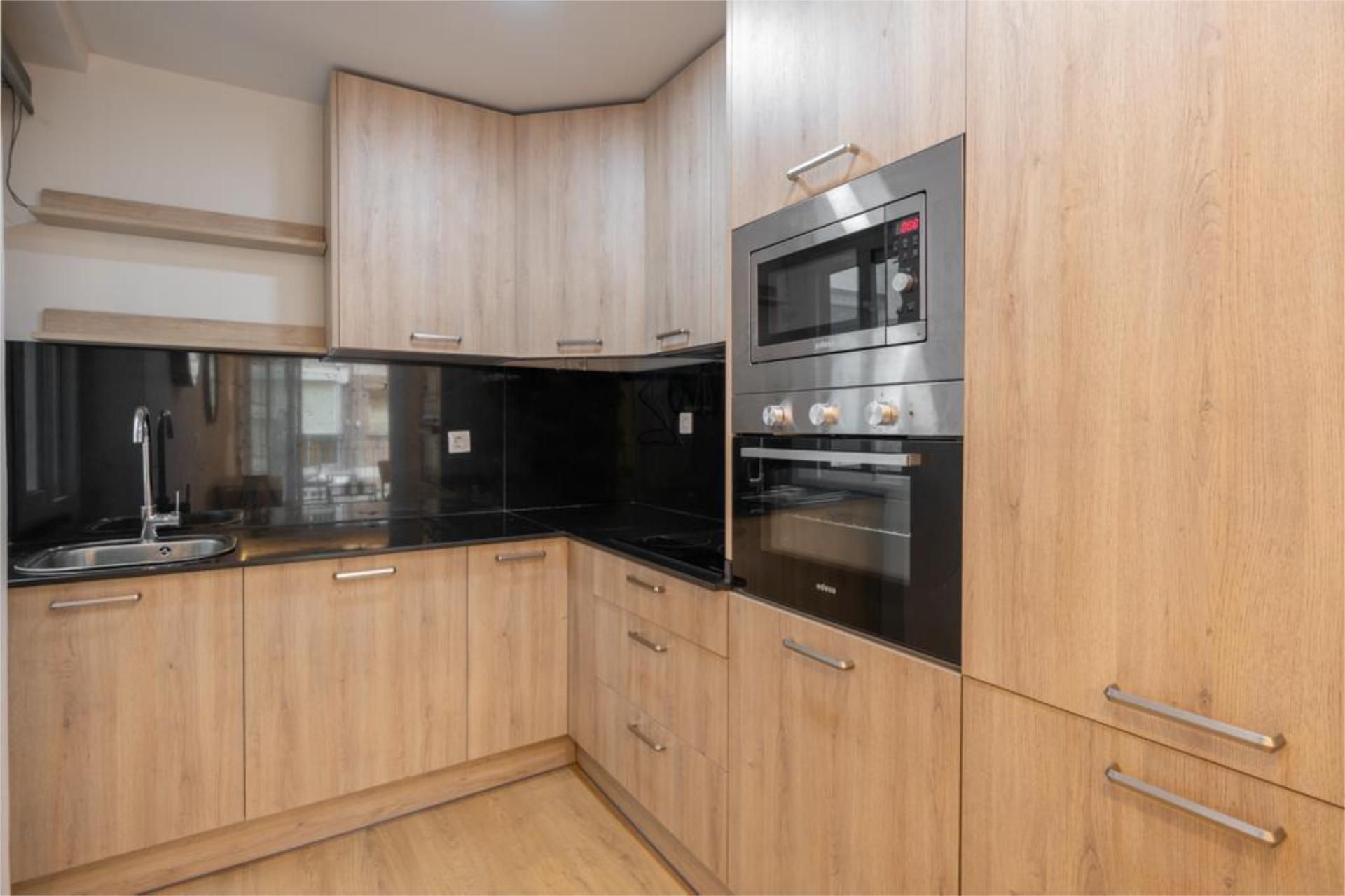 Kitchen of Flat to share in Málaga Capital  with Parquet flooring, Terrace and Furnished