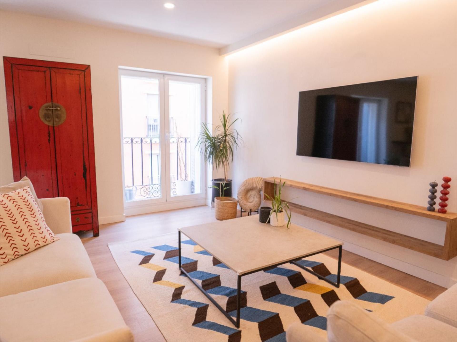 Sala d'estar de Pis en venda en  Madrid Capital amb Aire condicionat, Calefacció i Parquet