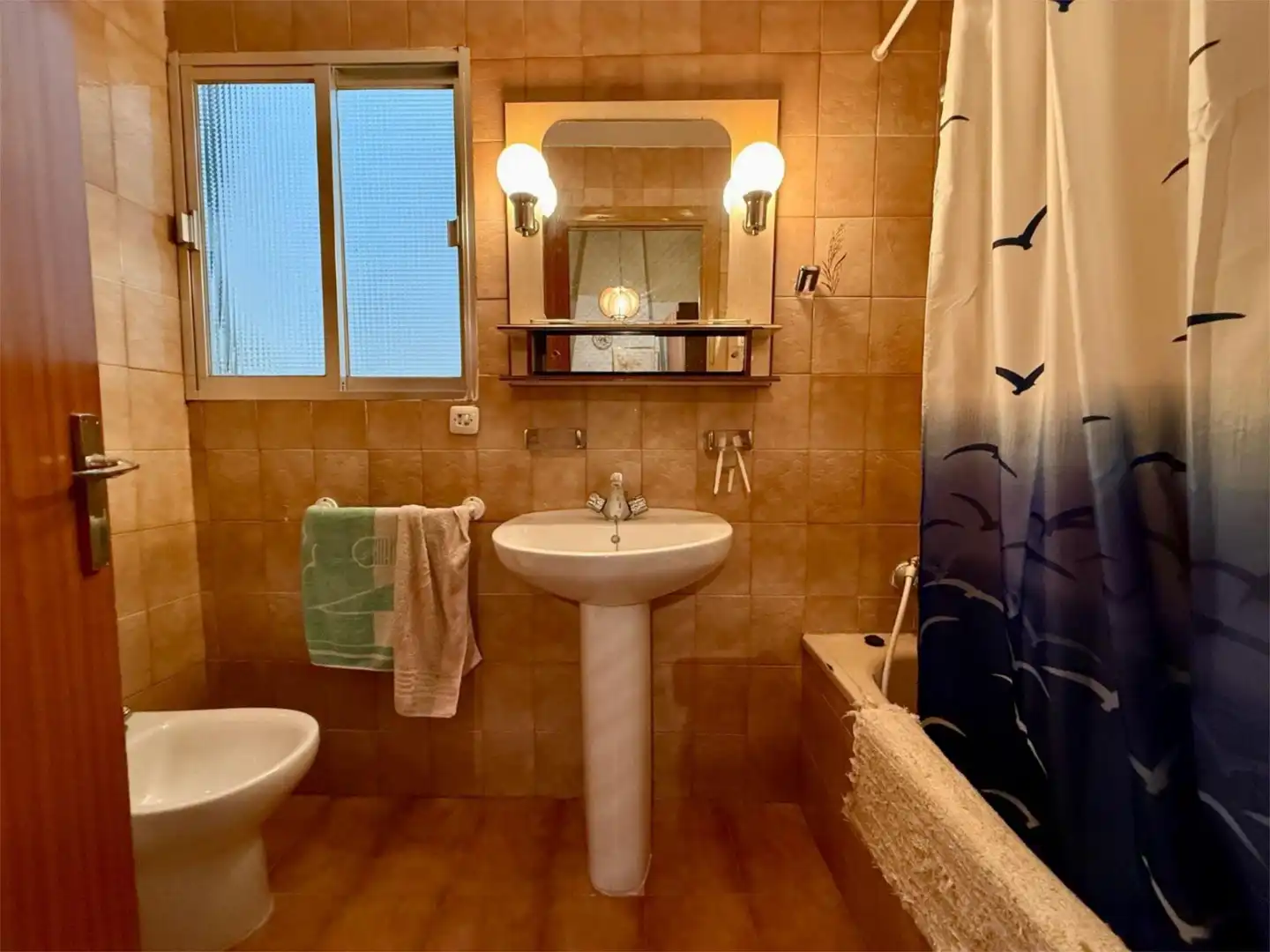 Badezimmer von Einfamilien-Reihenhaus zum Verkauf in Abla mit Terrasse, Möbliert und Ofen