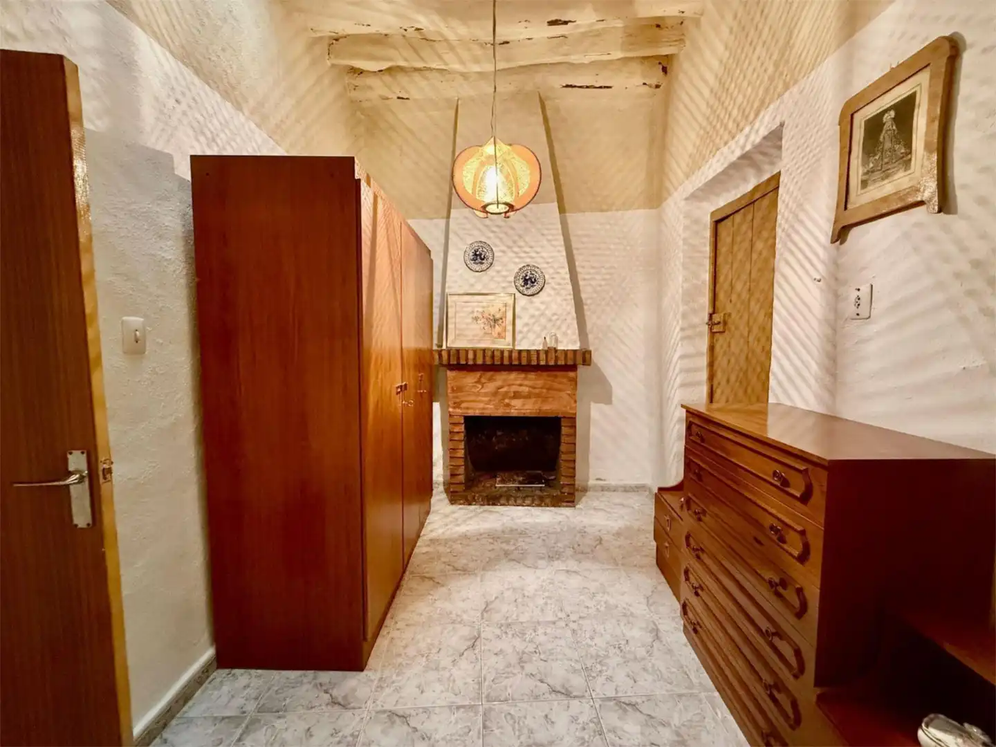 Schlafzimmer von Einfamilien-Reihenhaus zum Verkauf in Abla mit Terrasse, Möbliert und Ofen