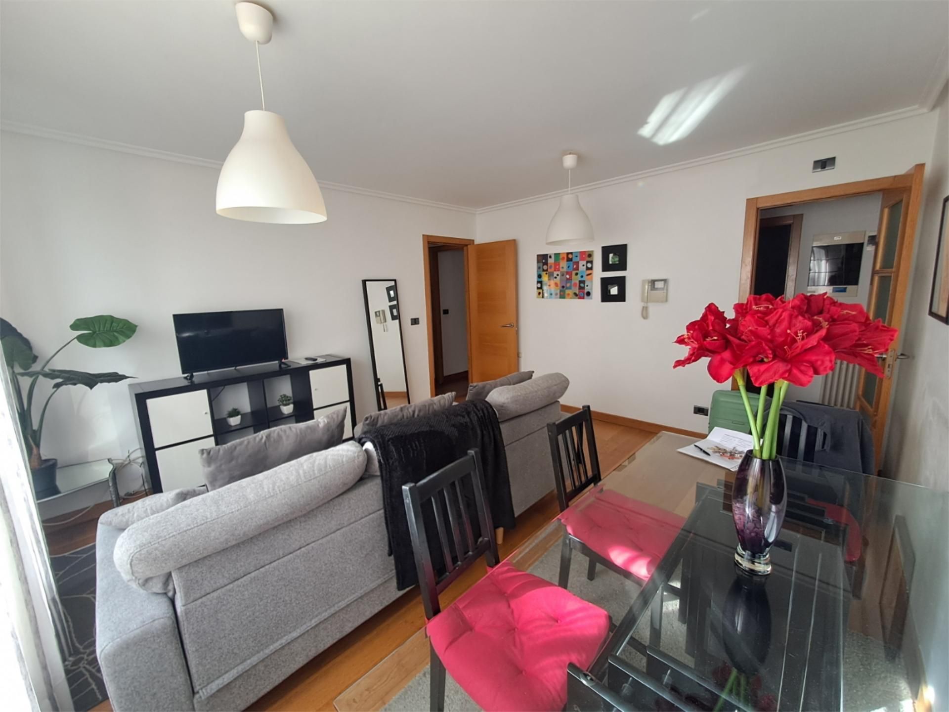 Pis de lloguer a Rúa San Andrés, 121, Ensanche Sala d'estar de Pis de lloguer en A Coruña Capital amb Calefacció, Parquet i Moblat