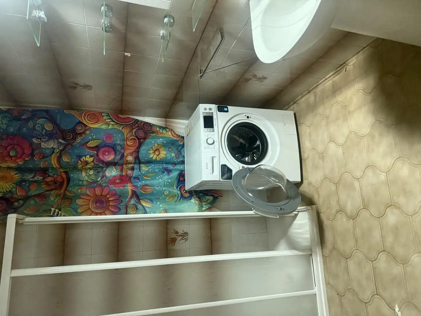 Baño de Apartamento de alquiler en Tijarafe con Aire acondicionado, Terraza y Trastero