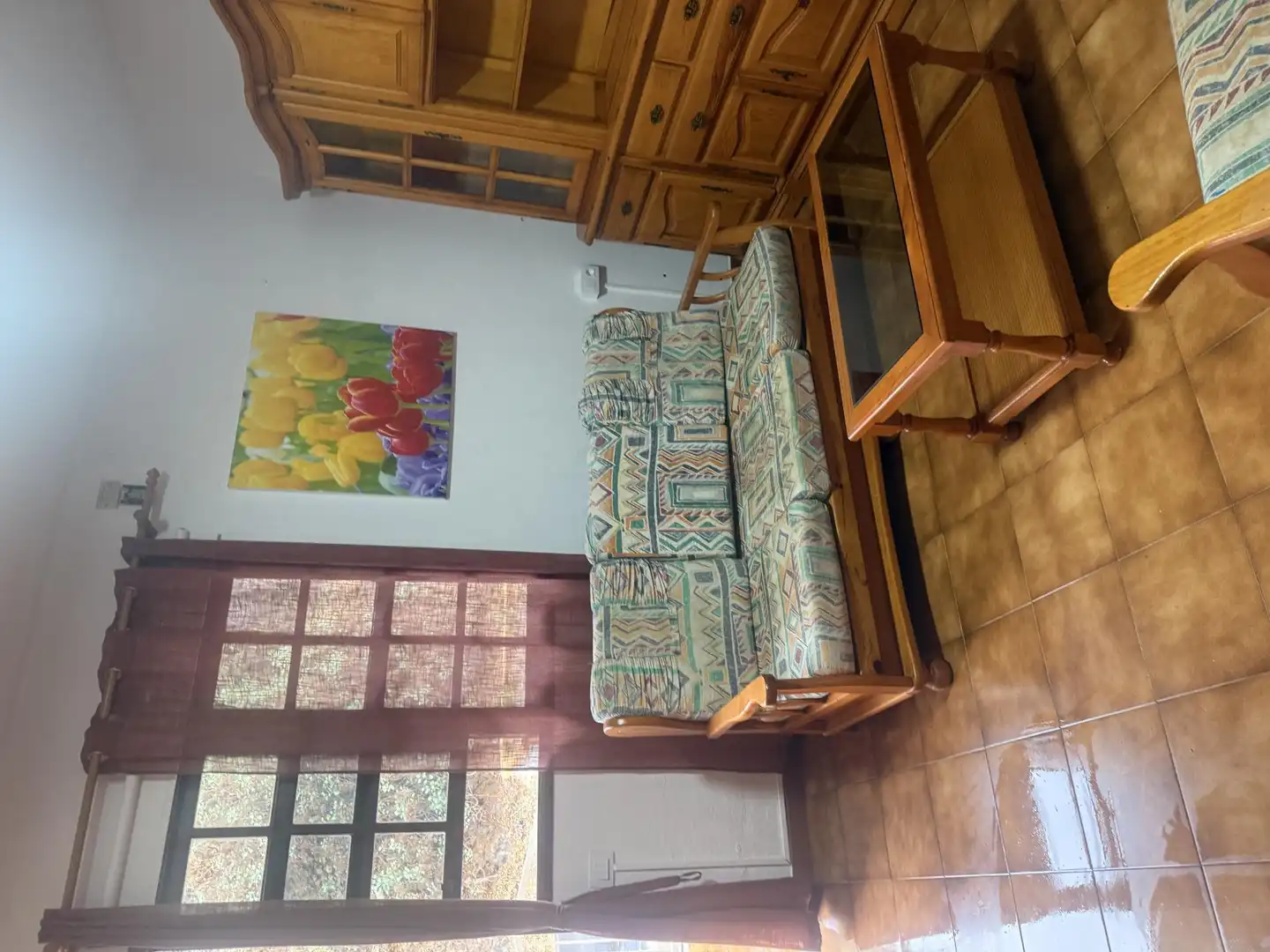 Sala de estar de Apartamento de alquiler en Tijarafe con Aire acondicionado, Terraza y Trastero